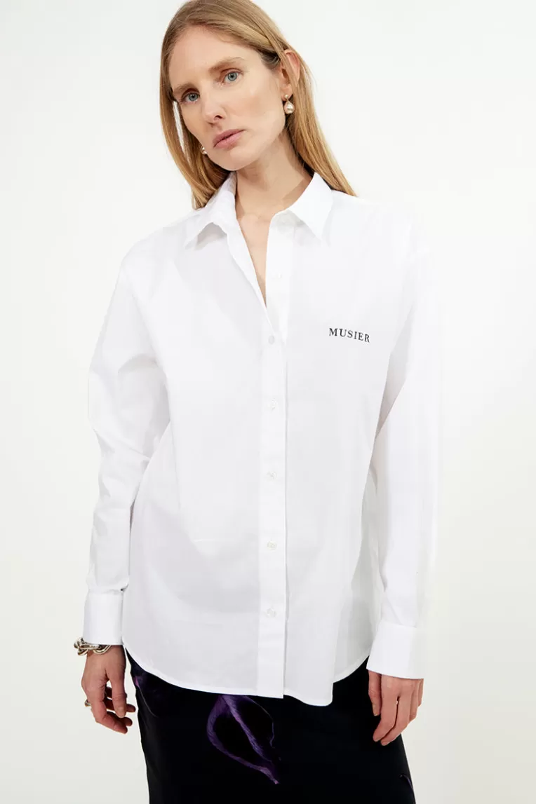 Tops & Chemises>Musier Paris chemise "boyfriend" kuss Blanc/White