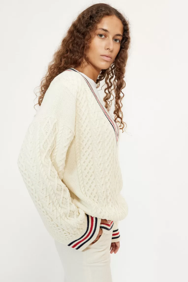 Pulls & Cardigans>Musier Paris pull cricket Ecru