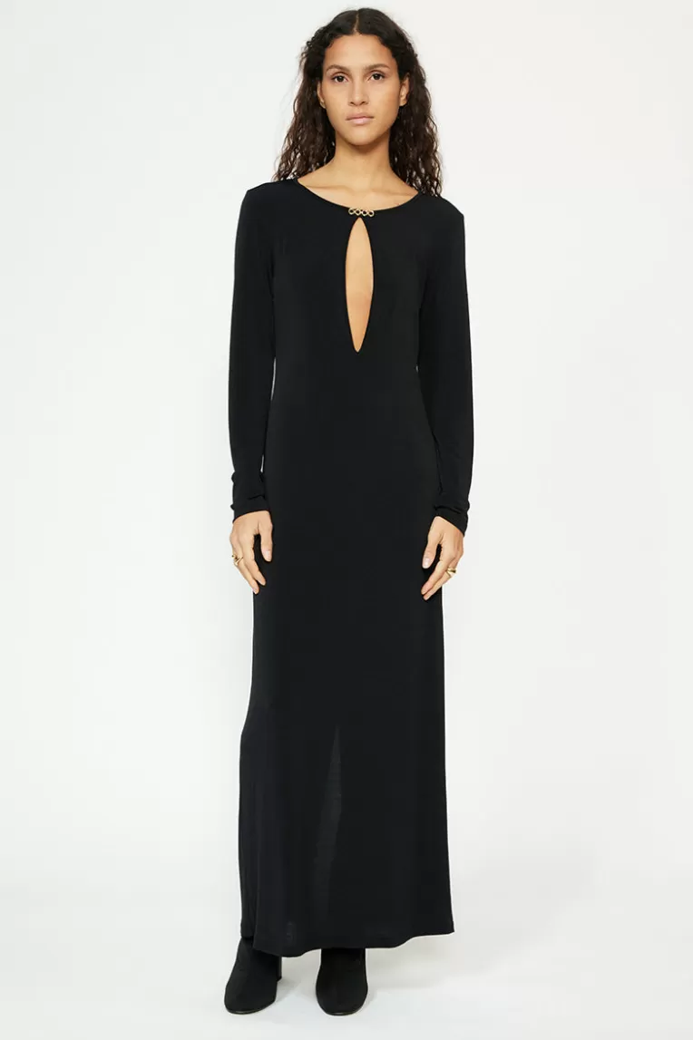 Robes | Robes De SoiréE>Musier Paris Robe longue senora Noir